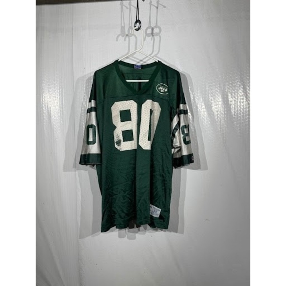 Vintage New York Jets Wayne Chrebet Jersey Champion Green White 80 Mens XXL